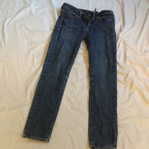 Slim Low Rise Blue Jeans